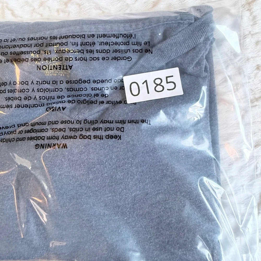Polo Ralph Lauren Mens XL Blue Long Sleeve V-Neck T-Shirt Classic Fit Pony Logo